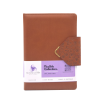 Elegant Engravings: Personalized Brown Art Leather Journal